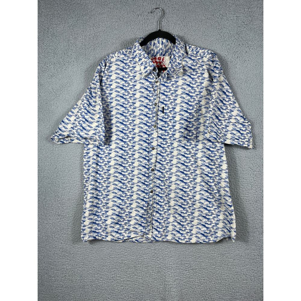 Woodin Fashion Sweet Men's Size XXXL Short Sleeve Button Up Shirt